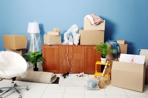 Moving team helping with a home relocation in Selsdon