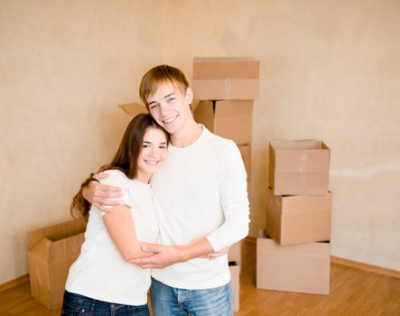 Removal team preparing a home move in Selsdon