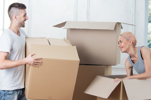 Local moving team handling furniture and packed belongings in Selsdon
