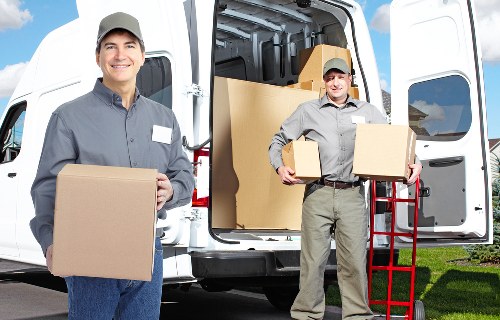 Low-carbon van used for eco-friendly removals in Selsdon