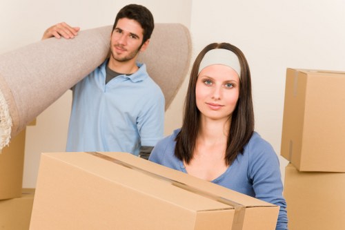 Furniture dismantling and loading during an office move in Selsdon