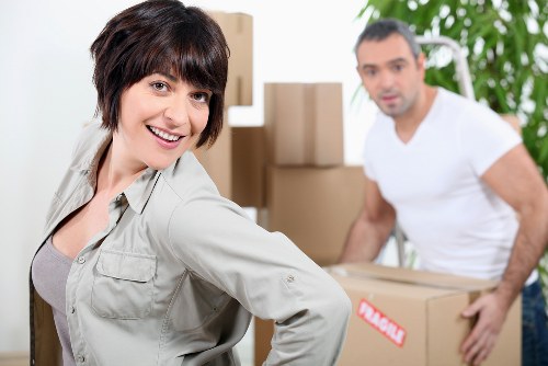Fragile items carefully wrapped for a move in Selsdon property