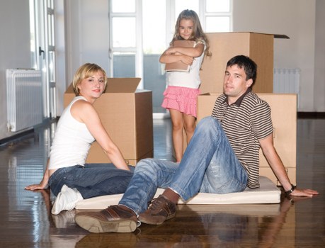 Careful loading of boxes and furniture for a Selsdon house move